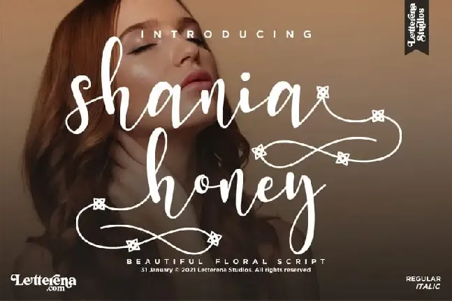 Shania Honey Calligraphy font