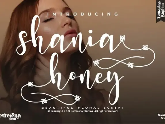 Shania Honey Calligraphy font