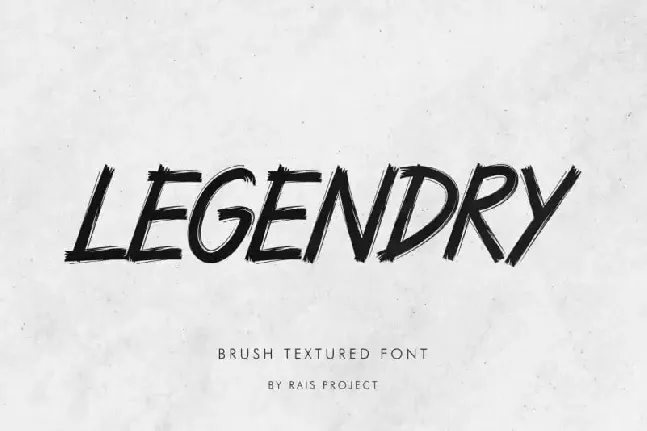 LEGENDRY Brush font