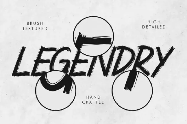 LEGENDRY Brush font