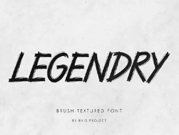 LEGENDRY Brush font