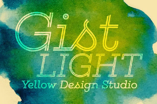 Gist Light font