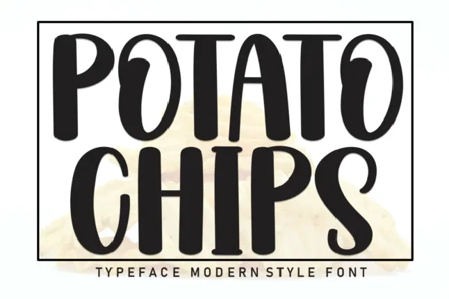 Potato Chips Display font