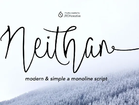 Neithan Monoline Script Free font