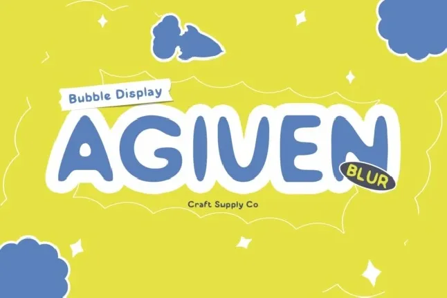 Agiven Blur font