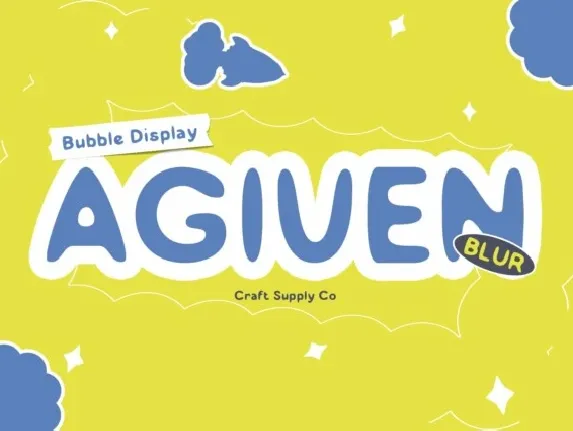 Agiven Blur font