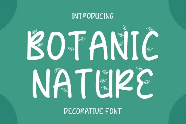 Botanic Nature font