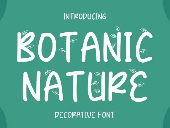 Botanic Nature font