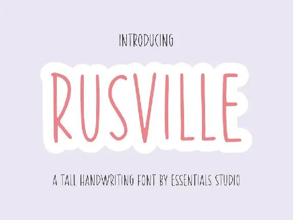 RUSVILLE font