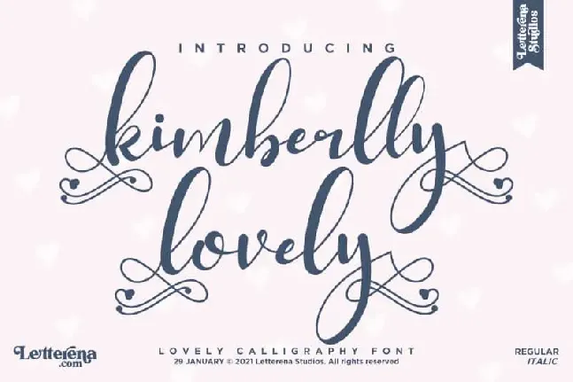 Kimberlly Lovely Calligraphy font