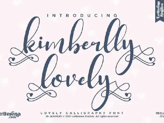 Kimberlly Lovely Calligraphy font