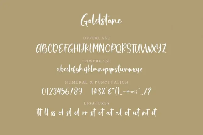 Goldstone Script font