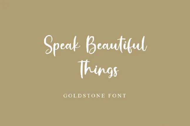 Goldstone Script font