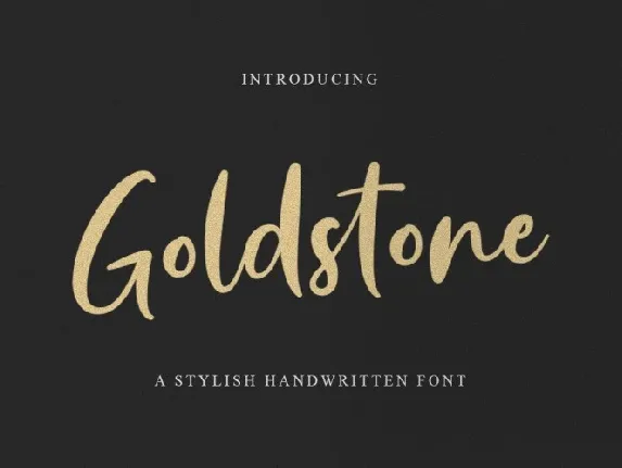 Goldstone Script font