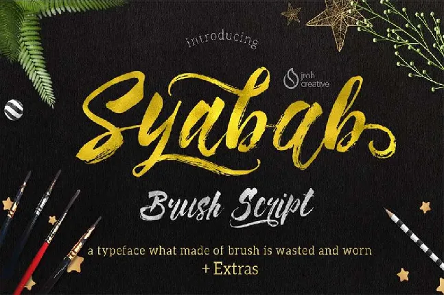 Syabab Brush Script Free font