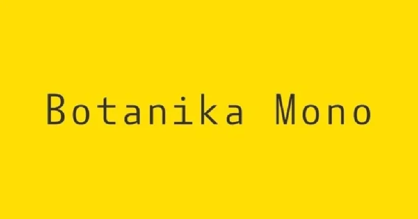 Botanika Mono Family font