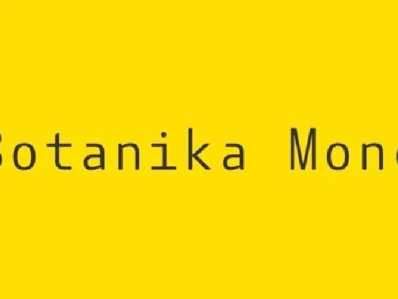 Botanika Mono Family font