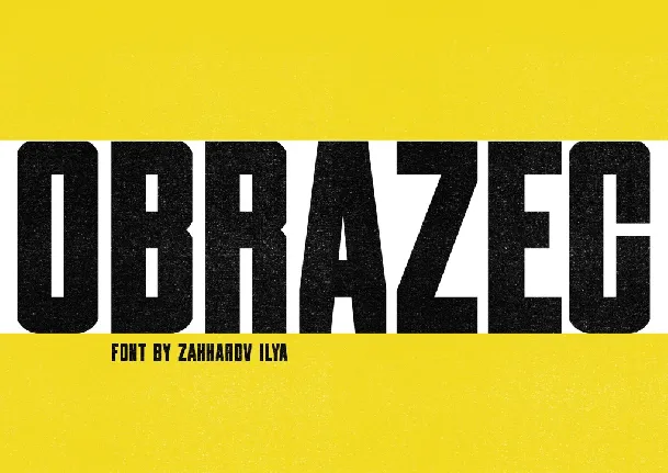 Obrazec Display font