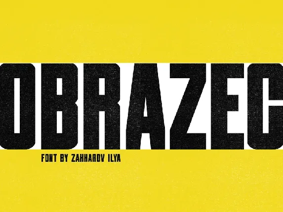 Obrazec Display font