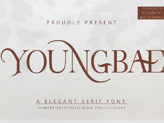 Youngbae font