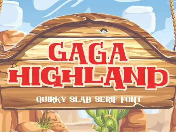 Gaga Highland font