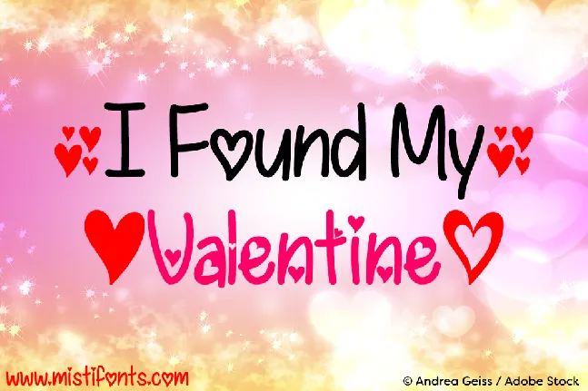 I Found My Valentine font