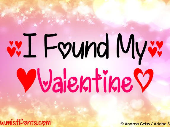 I Found My Valentine font