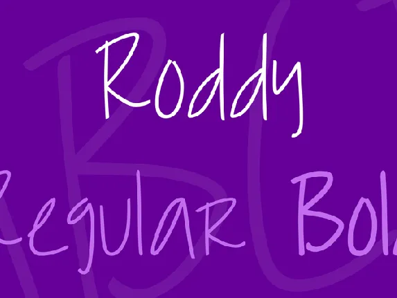 Roddy font