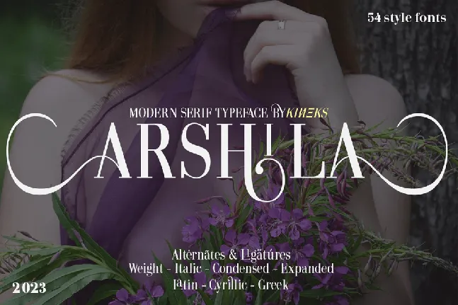 Arshila font