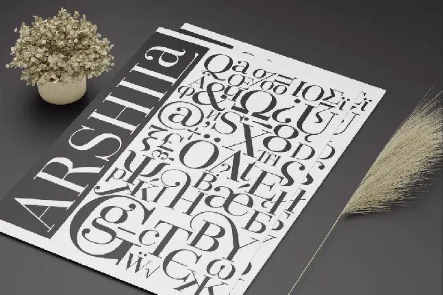 Arshila font