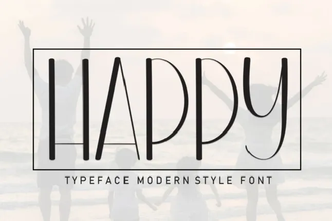 Happy Display font