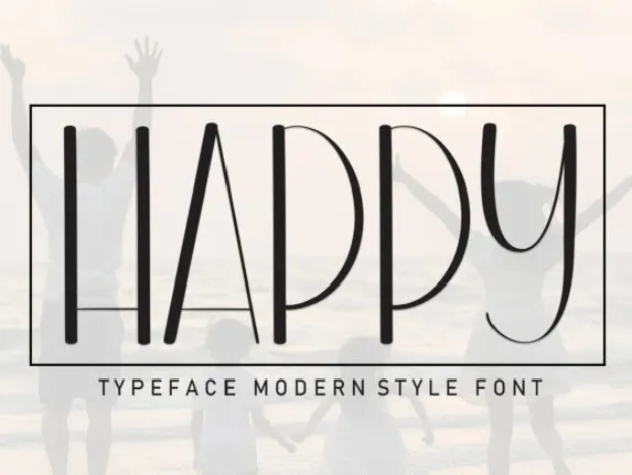 Happy Display font