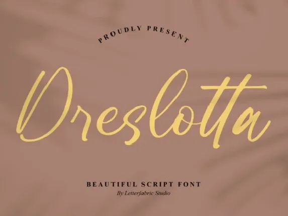 Dreslotta font