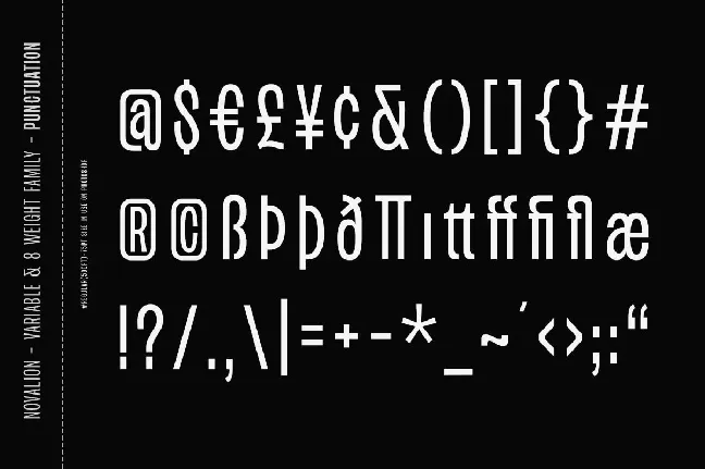 Novalion font