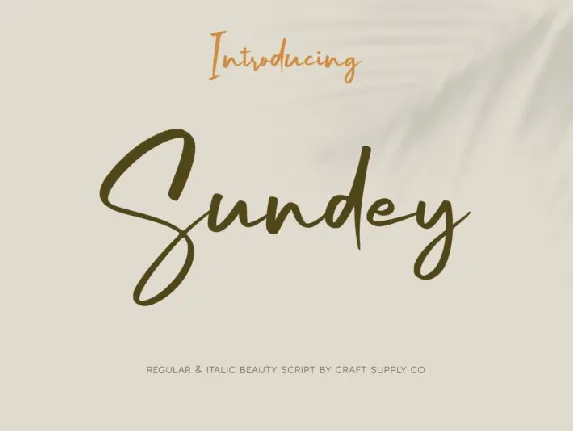 Sundey font