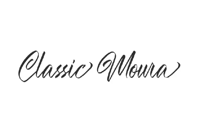 Classic Moura font