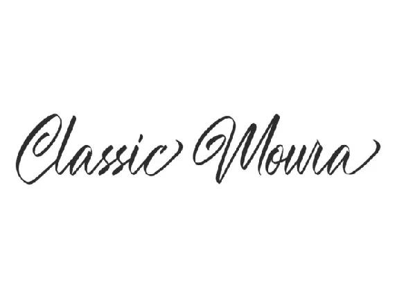 Classic Moura font