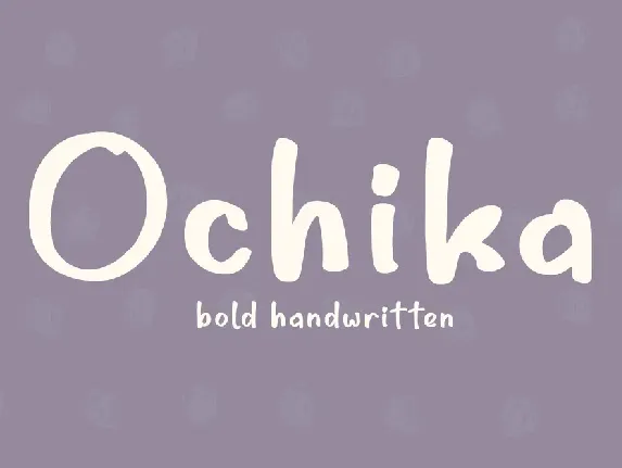 Ochika font