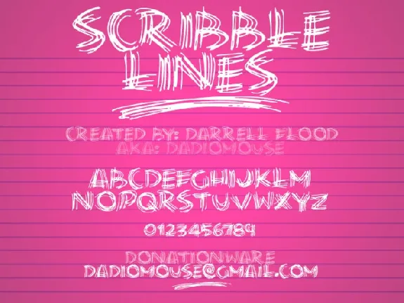 Scribble Lines font