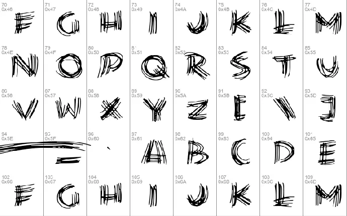 Scribble Lines font