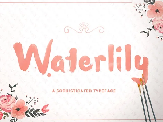 Waterlily font