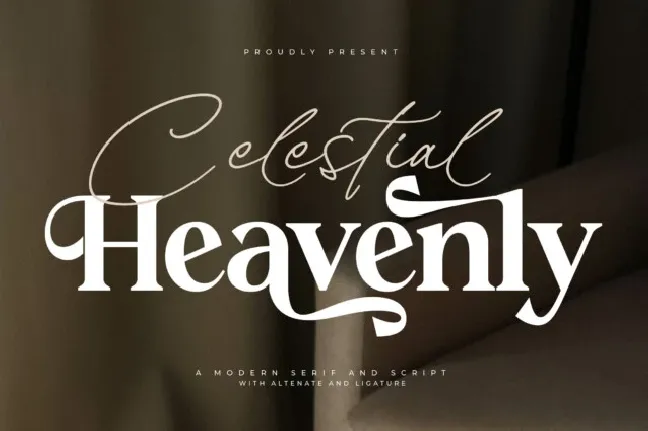 Celestial Heavenly Duo font