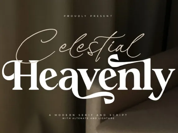 Celestial Heavenly Duo font