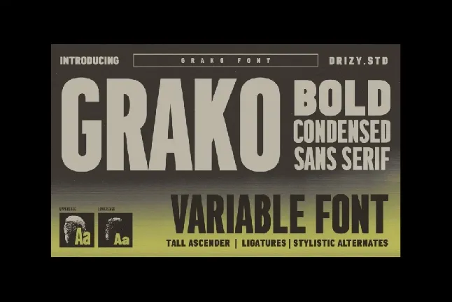 Grako Demo font