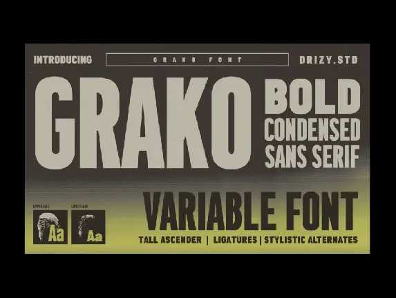 Grako Demo font