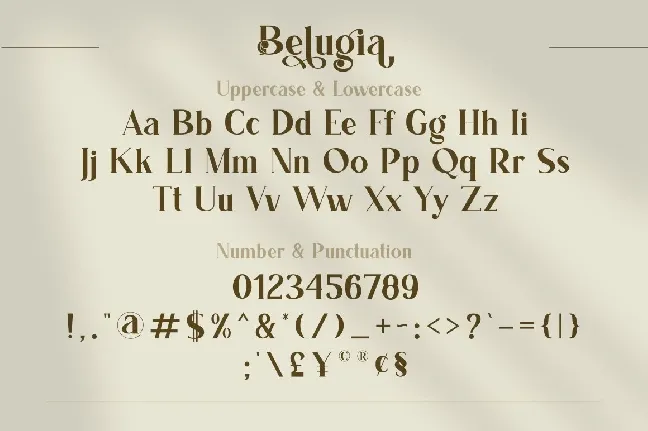 Belugia font