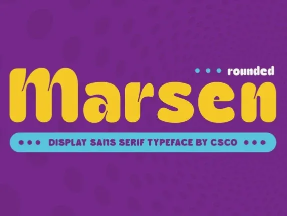 Marsen Rounded font