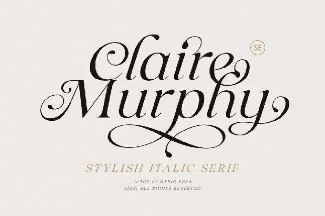 Claire Murphy font