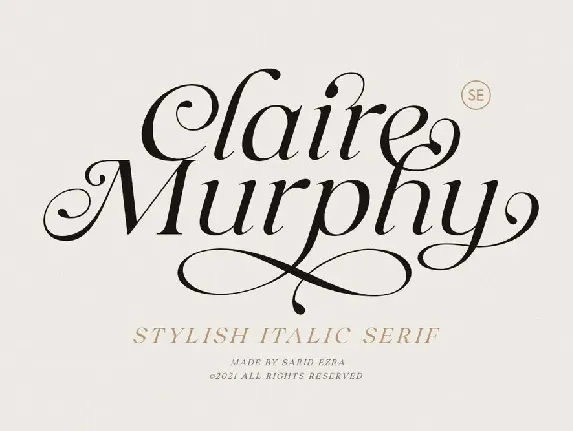 Claire Murphy font