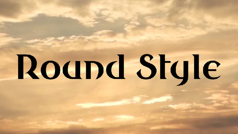 Round Style font